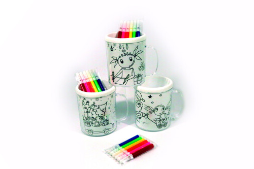 Vaso para colorear